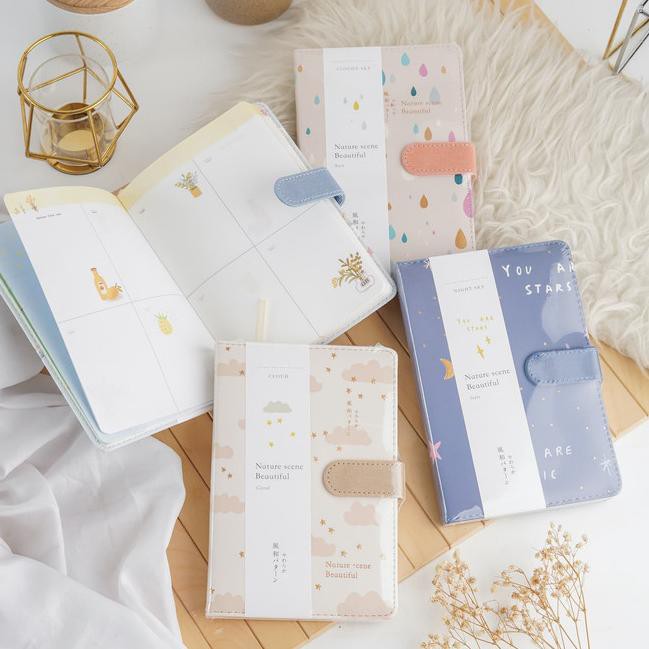 

<,.prz-521 UCHII GIDAI Journal Book Agenda Planner | Buku Catatan Memo Full Color - Waterdrop