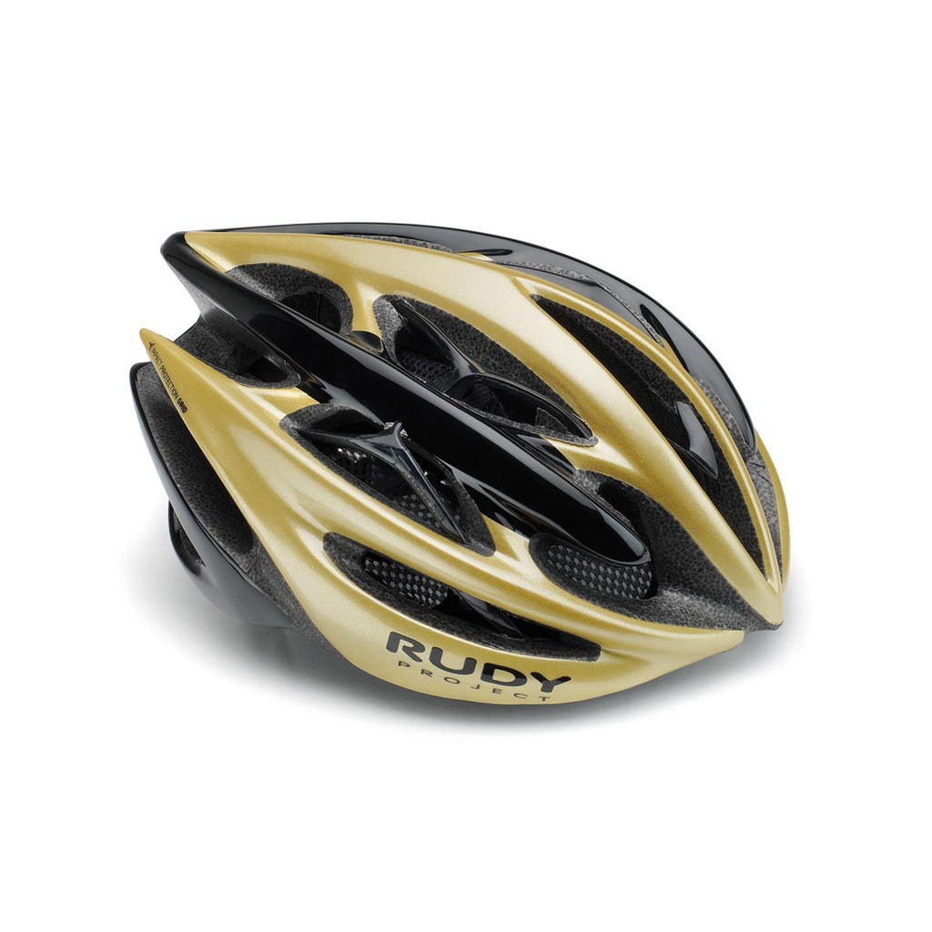 Rudy Project Helmet Sterling Gold Black Shiny - S/M dan L