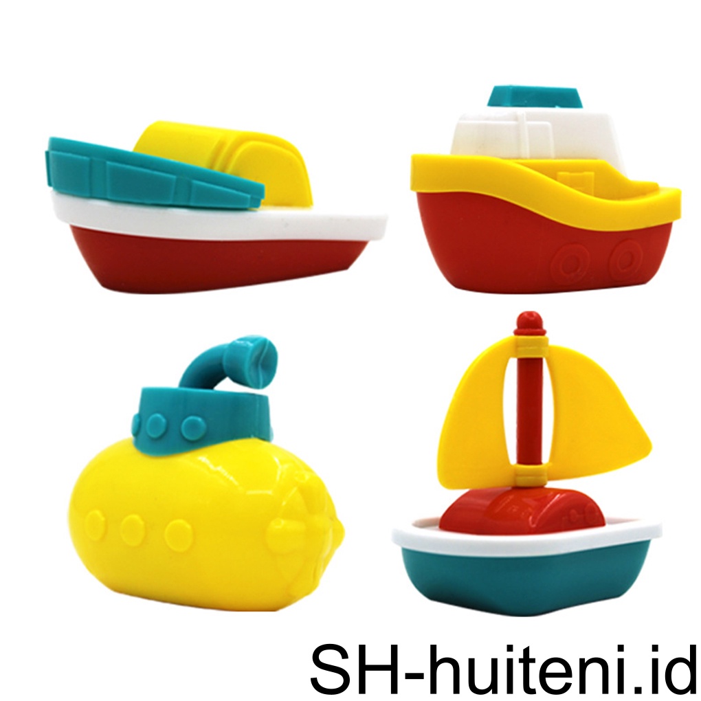 4pcs / set Mainan Edukasi Perahu / Bathtub / Kolam Renang Untuk Anak Laki-Laki / Perempuan