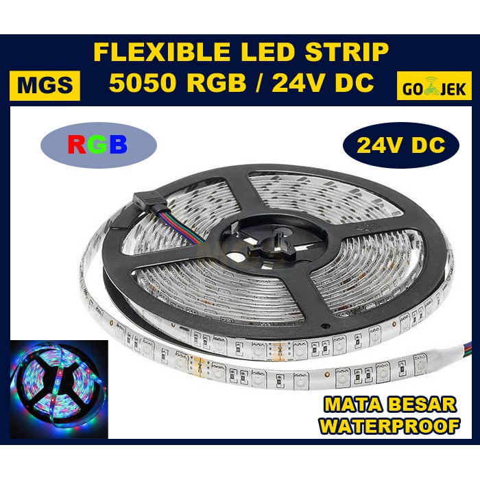 LED STRIP 5050 IP65 24V RGB WATERPROOF