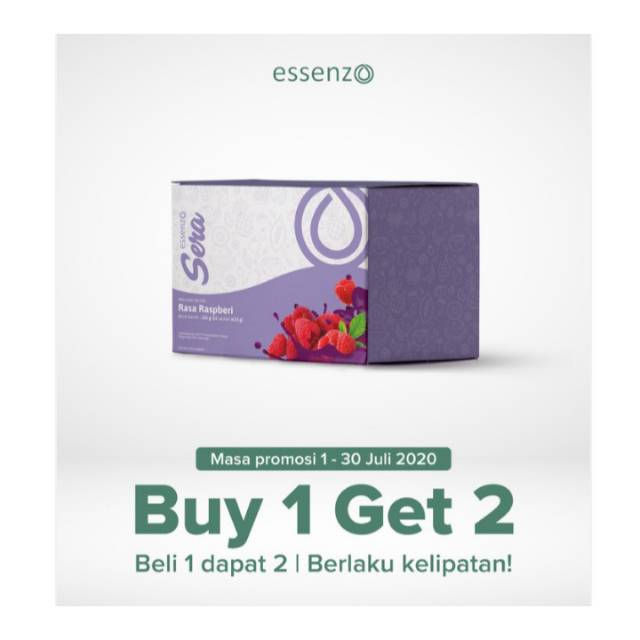 

Sera + Rasa Raspberi (Promo Buy 1 Get 2) - Essenzo