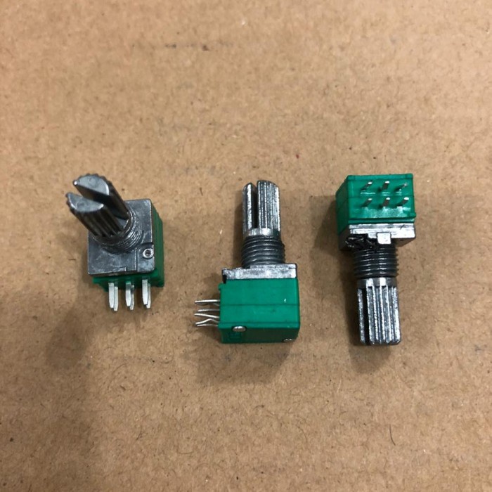 Potensiometer potensio stereo 50k B50k HIJAU buildup