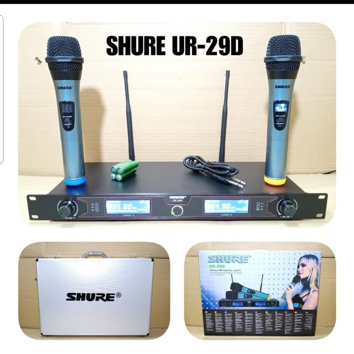 Microphone Mikrofon Wireless Shure UR 29D / UR29D Free Koper