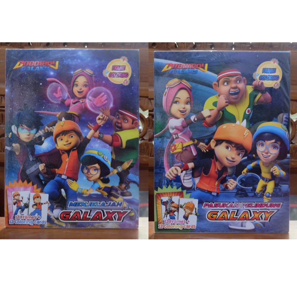 Jual BOBOIBOY GALAXY FRAME COLORING - Buku Aktivitas Anak Frame