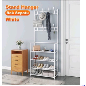 STAND HANGER RAK GANTUNGAN  SEPATU 4 SUSUN HANGER SERBAGUNA