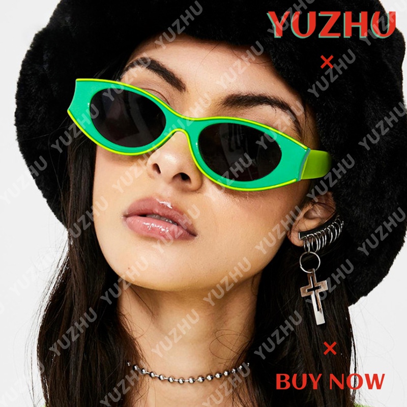 (YUZHU) TERSEDIA &amp; COD Kacamata Hitam Wanita Retro Gaya Kacamata Hitam Mura Mata Cewek Kucing Sunglasses