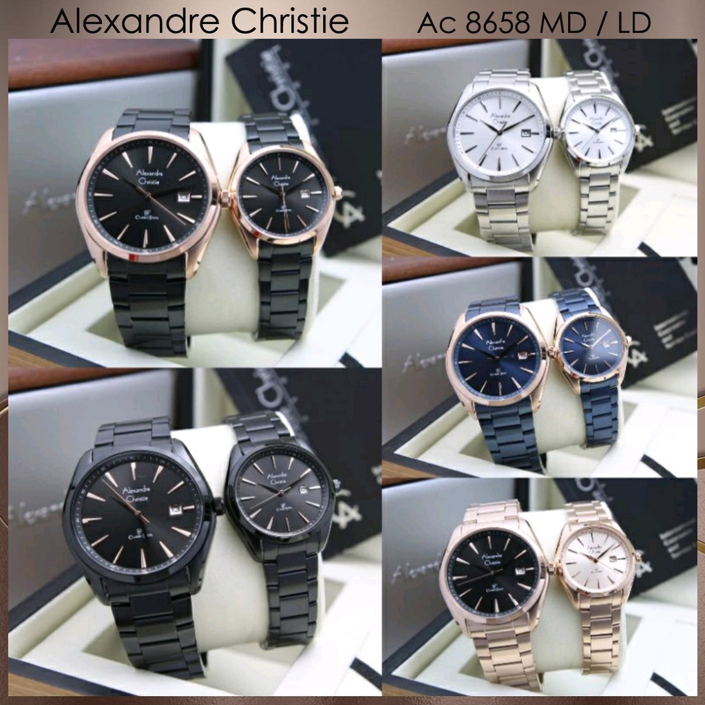 Alexandre Christie Ac 8658 / ac8658 Jam Tangan Rante Original Garansi Resmi 1 Tahun