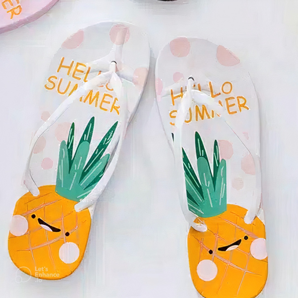 ( BISA COD ) SANDAL JEPIT SENDAL SPON MOTIF NANAS LUCU IMUT BISA GROSIR