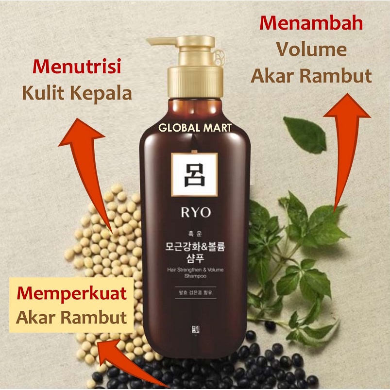 Ryo Hair Strengthener Shampoo Hair Loss Care 550ml | Perawatan Untuk Rambut Rontok ORIGINAL KOREA-3