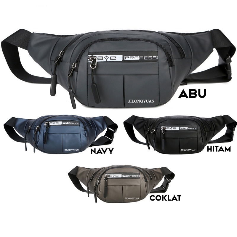 Waistbag Waterproof Tas Selempang Pria Anti Air Tas Pinggang Laki laki Tahan Air army