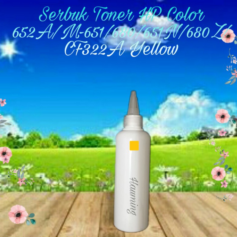 Serbuk Toner Color HP 652A M651 M680 M651N M680Z M651DN M651XH M 651 680 CF322A Yellow 1x Isi