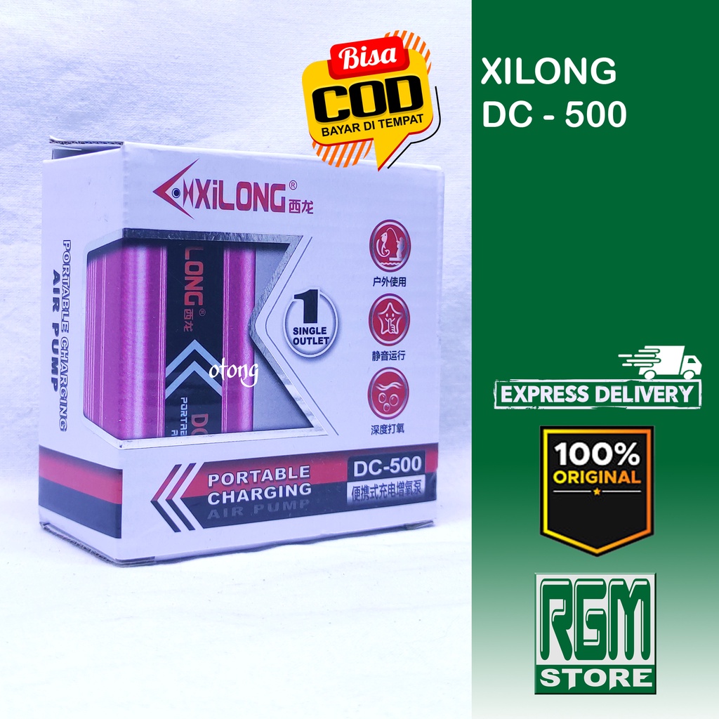 XILONG DC500 DC 500 PORTABLE CHARGING USB mesin aerator aquarium