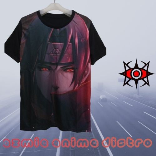 kaos 3D Fullprint Anime Naruto Itachi Uchiha