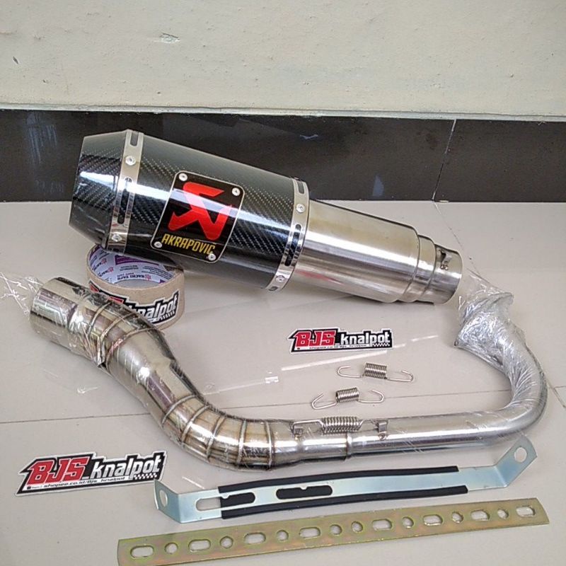 Knalpot akrapovic Nmax Aerox 155 Vario Beat street Scoopy new Xride mio soul Adv pcx Genio-Carbon -xeon gt