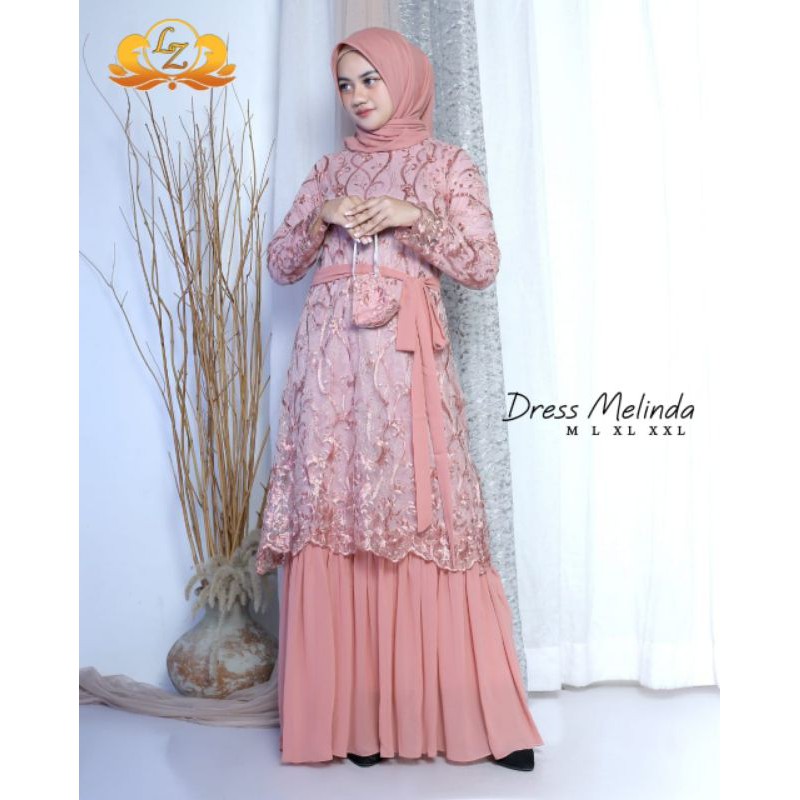 Gamis Melinda / Kebaya Modern / Gamis Modern / Gamis Pesta / Kebaya / Gamis / Kebaya Brukat