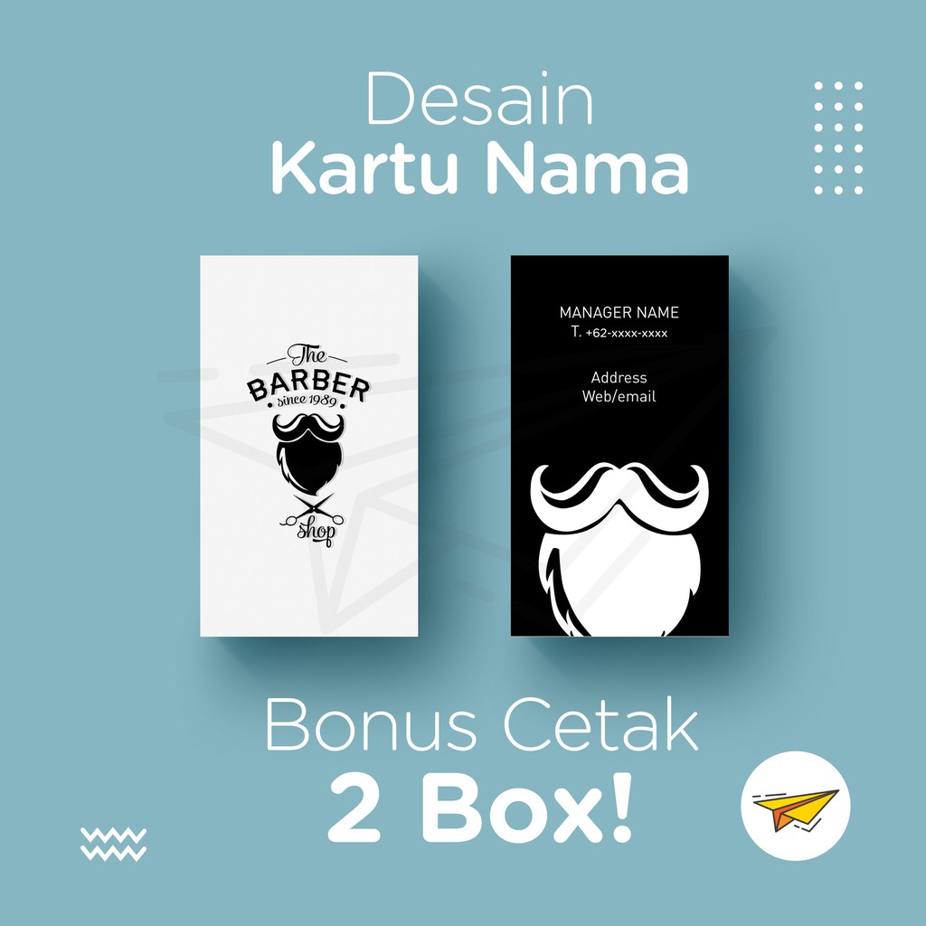 

Desain Kartu Nama, Bonus Cetak 2 Box!