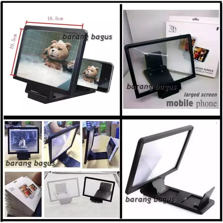 Zoom Layar 3D Screen Kaca Pembesar LCD HP