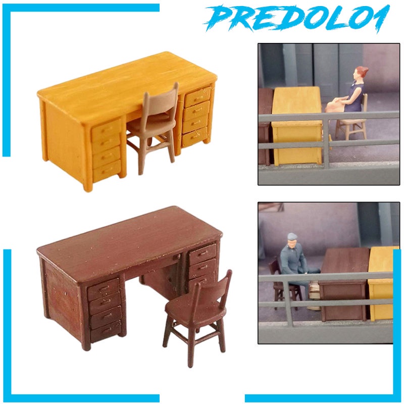 (Predolo1) 2pcs Miniatur Mobil Diorama Skala 1 / 64