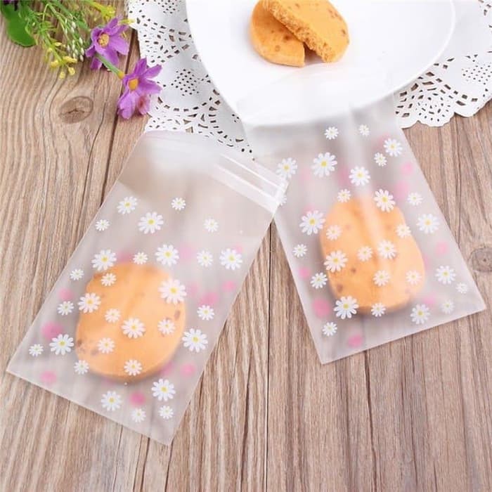Cuci Gudang Cookies Bag Termurah Plastik Kue Biskuit Fancy Bunga Flower Daisy Sakura Frozen Snowflakes Rose 7x7 x9QBjps5BpQDy
