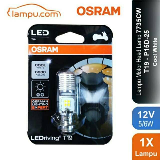 LAMPU OSRAM LED VARIO 125 BEAT ECO 2015-2019 T19 H6 M5 K1 YELLOW - 7735CW