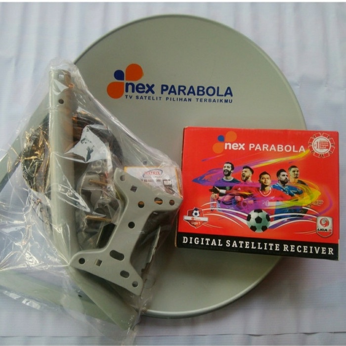 NEW Paket lengkap Parabola mini Nex parabola 45cm + Resiver nex parabola