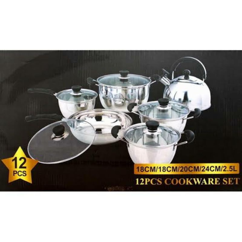 Panci weston inoxware 12pcs
