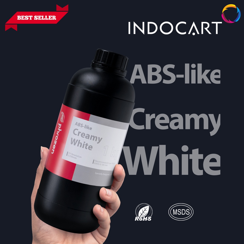 INDOCART Tinta Resin 3D printer Resin Phrozen ABS Like Creamy White-1kg