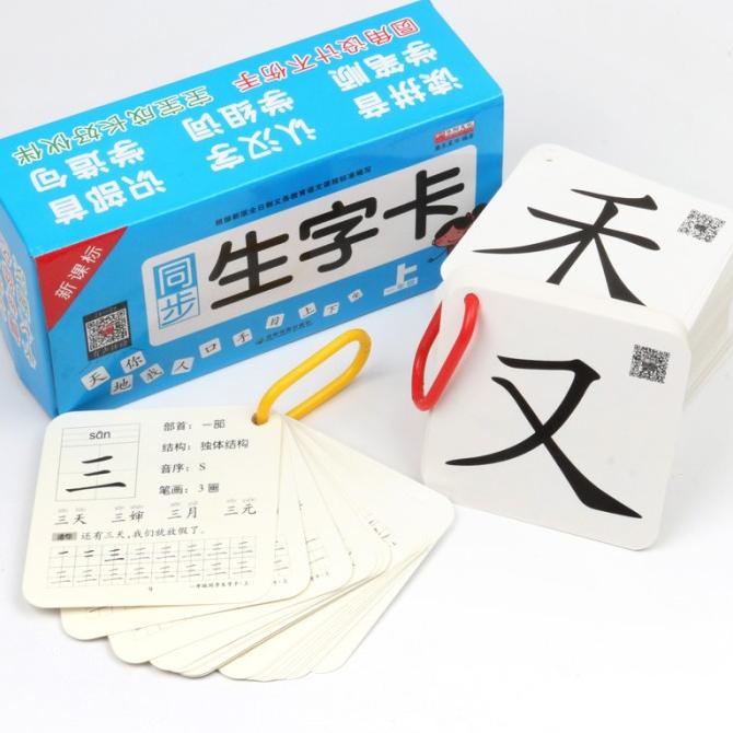 Harga Termurah Bahasa Mandarin Flash Card Kartu Flash Audio Kartu Mandarin - Biru