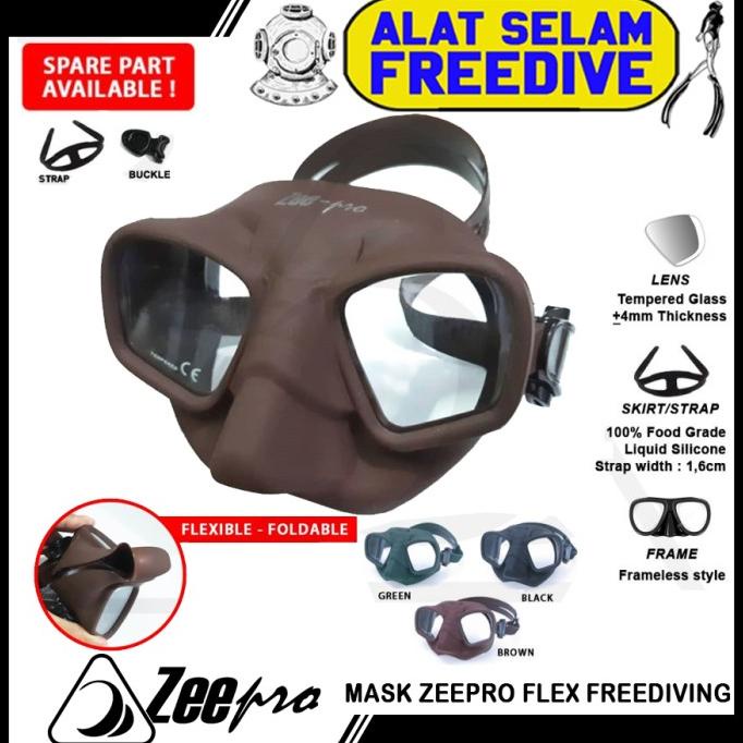 Mask Masker Selam Spearfishing Zeepro Flex Freediving - Not Salvimar