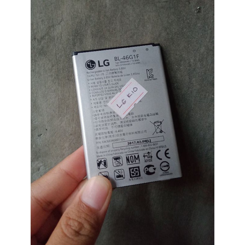 original sparepart baterai batre LG k10