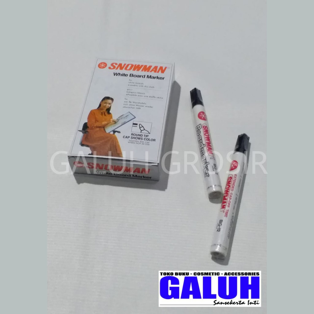 

Spidol White Board BG-12 Hitam Snowman