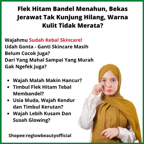 REGLOW BEAUTY OFFICIAL Skincare Pengilang Flek Hitam BPOM Perawatan Kecantikan Pemutih Wajah Skincare Penghilang Jerawat Bekas Jerawat Bruntusan Kulit Kusam Komedo Wajah Re Glow Skincare Reg Glow Skin Care dr Shindy Putri Reglow Skincare Original Official-1