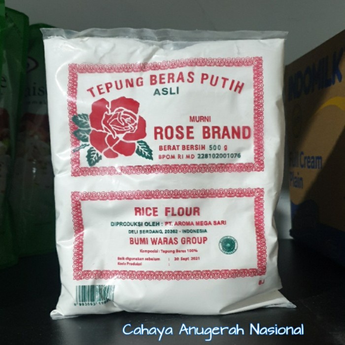 

Ketan-Beras-Tepung- Tepung Beras Putih Rose Brand 500 Gram -Tepung-Beras-Ketan.