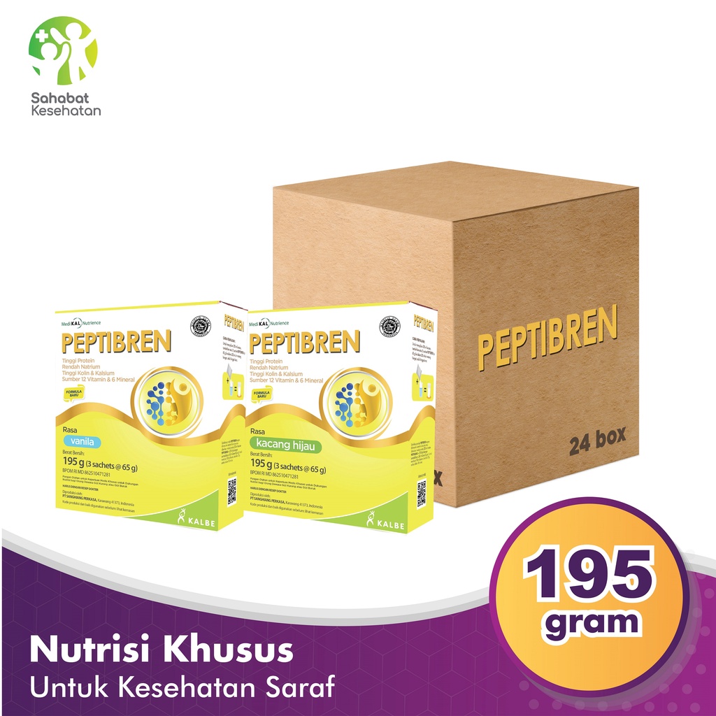 

Bundle 24 Box Peptibren - Nutrisi Kesehatan Saraf