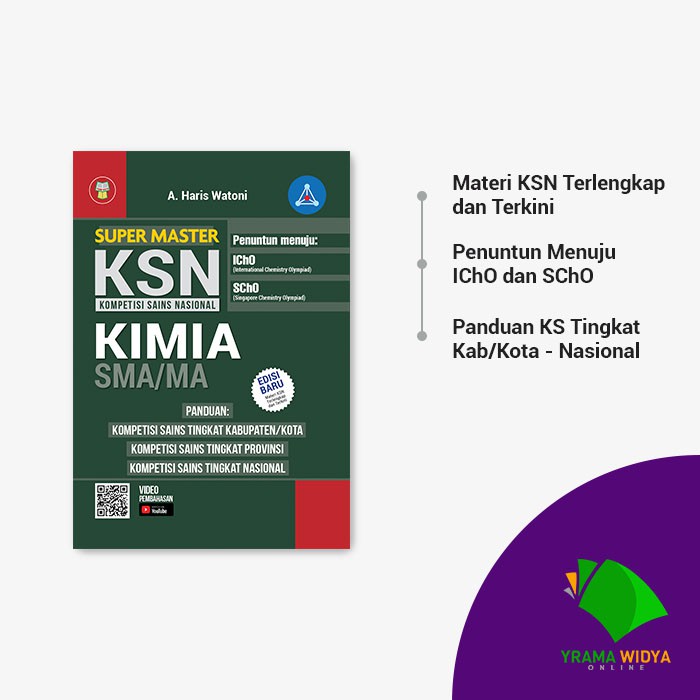 Buku Olimpiade Super Master KSN Kimia SMA/MA - Penuntun Menuju ICHO Yrama Widya Original 100%-6
