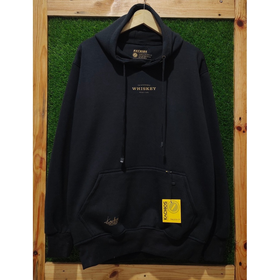 Sweater Hoodie Pria Bahan Katun Warna Hitam Ukuran M L XL XXL Size Jumbo Basic Kasual Switer Cewek Oversize Original Distro Badnung Brand Lokal Kualitas Premium