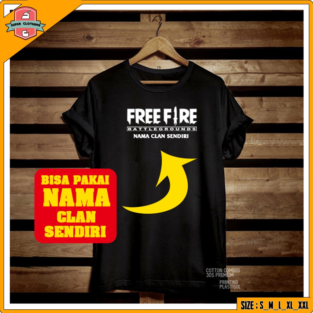 BAJU FREE FIRE - KAOS DISTRO FREE FIRE - T-SHIRT FREE FIRE - BAJU KAOS FREE FIRE - KAOS FREE FIRE