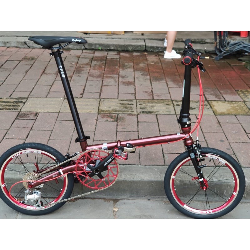 Sepeda lipat fnhon gust 16" speed 9- sepeda seli fnhon