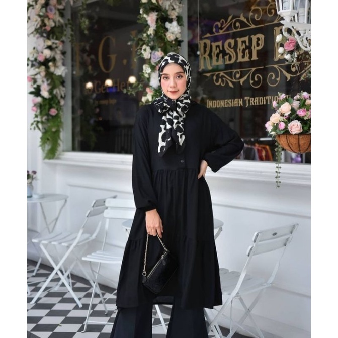 Wiza Tunik Rayon Premium Atasan Wanita Long Tunik Polos