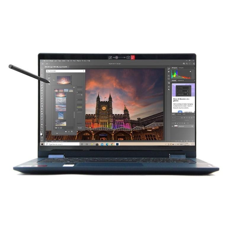 LENOVO IDEAPAD FLEX 5 14ALC05-J4ID - AMD RYZEN 7 5700U - 8GB DDR4 RAM - 512GB SSD - FINGERPRINT - BACKLIGHT KEYBOARD - 14&quot; FHD IPS LAYAR SENTUH - WINDOWS 11 + OHS ORI - BONUS STYLUSH &amp; TAS LAPTOP