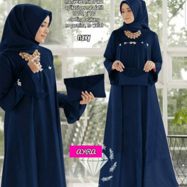 DRESS MUSLIMAH MIX BRUKAT MAXY MAYORA