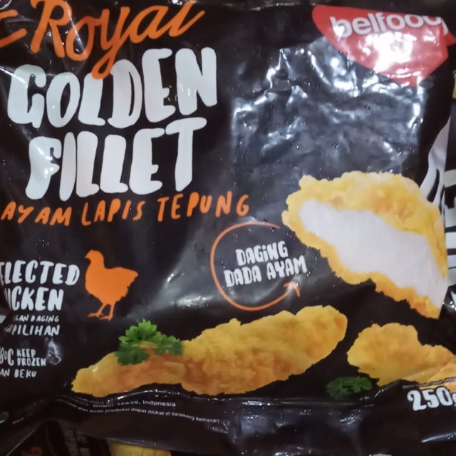 Royal golden fillet dada Ayam lapis tepung belfoods @250 gram