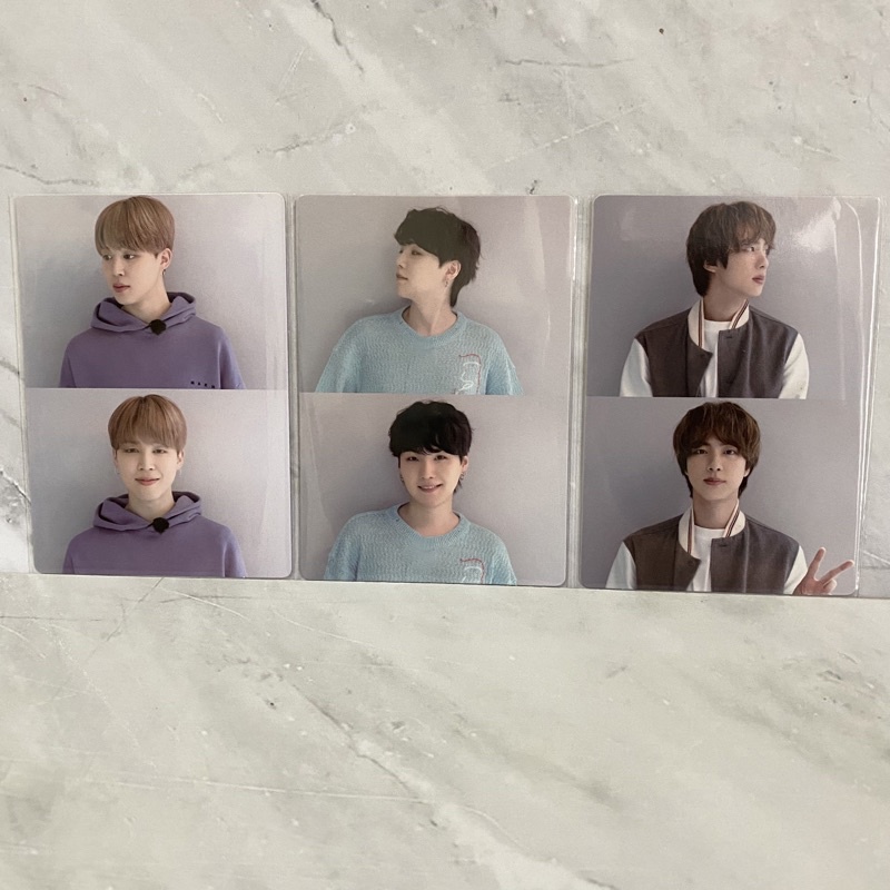 BTS Merch box 3 photocard pc mpc mini photocard official suga yoongi jimin jin seokjin