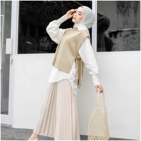 Rompi Rajut kancing Vest Wanita