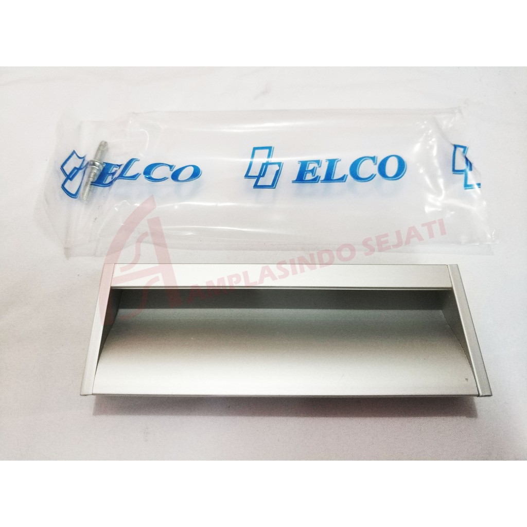 Elco Handle Tanam - 96 Tarikan Laci Lemari Cabinet Aluminium Anodize