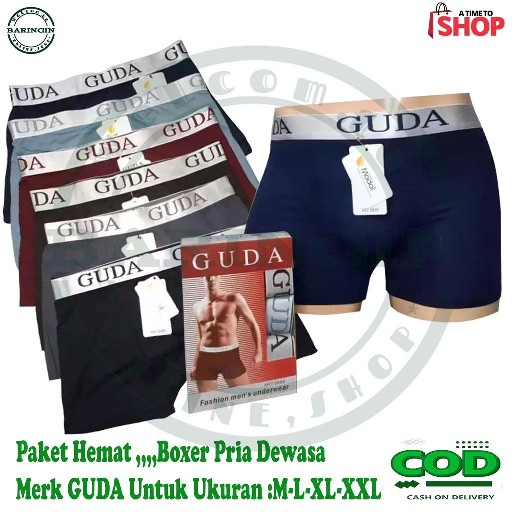 PROMO ISI 6 PCS Boxer Cowok Distro-Boxer Pria Terbaru-Celana Dalam Pria Dewasa Size Jumbo