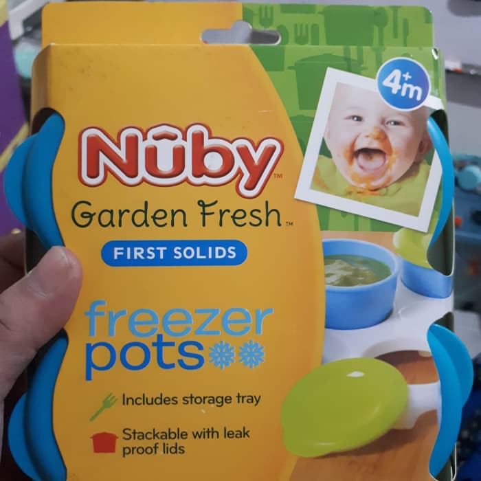 nuby garden fresh freezer pots 5439