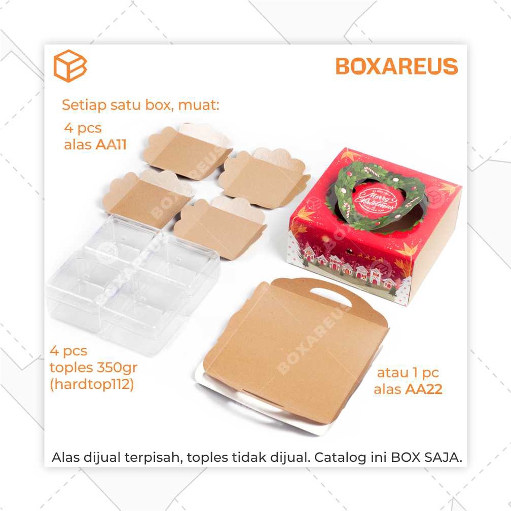 Box Kue Cake Packaging Natal Christmas Hampers Kemasan Kotak Dus Bolu | CB2210 NATAL