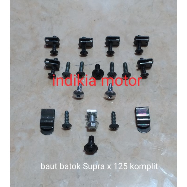 baut baud batok kepala Supra x 125 fi komplit