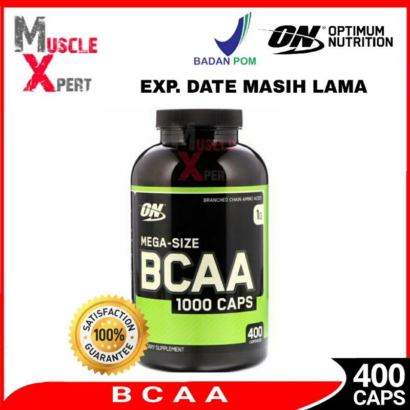 ON BCAA 400 Capsul ON BCAA 400 caps Optimum Nutrition ON Mega Size BCAA 400 400 Kapsul 400 Caps Opti